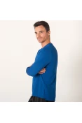 CAMISETA NIKE MILER MANGA LONGA MASCULINA - Azul CAMISETA NIKE MILER MANGA LONGA MASCULINA - Azul