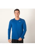 CAMISETA NIKE MILER MANGA LONGA MASCULINA - Azul CAMISETA NIKE MILER MANGA LONGA MASCULINA - Azul