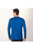 CAMISETA NIKE MILER MANGA LONGA MASCULINA - Azul CAMISETA NIKE MILER MANGA LONGA MASCULINA - Azul
