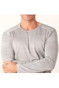 CAMISETA NIKE MILER MANGA LONGA MASCULINA - Cinza CAMISETA NIKE MILER MANGA LONGA MASCULINA - Cinza
