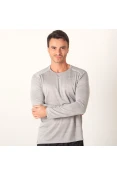 CAMISETA NIKE MILER MANGA LONGA MASCULINA - Cinza CAMISETA NIKE MILER MANGA LONGA MASCULINA - Cinza