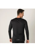 CAMISETA NIKE MILER MANGA LONGA MASCULINA - Preto CAMISETA NIKE MILER MANGA LONGA MASCULINA - Preto