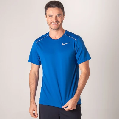 CAMISETA NIKE MILER MASCULINA - Azul