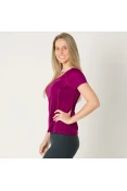 CAMISETA NIKE MILER RUNNING TOP FEMININA - Roxo