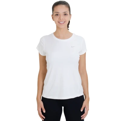 CAMISETA NIKE MILER SHORT SLEEVE FEMININA - Branco CAMISETA NIKE MILER SHORT SLEEVE FEMININA - Branco