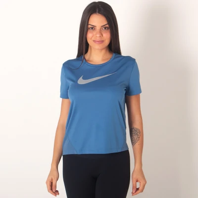 CAMISETA NIKE MILER TOP SS HBR FEMININA - Azul