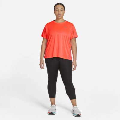 CAMISETA NIKE MILER TOP SS PLUS FEMININO - Laranja