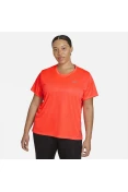 CAMISETA NIKE MILER TOP SS PLUS FEMININO - Laranja