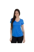 CAMISETA NIKE MILER V NECK FEMININA - Azul