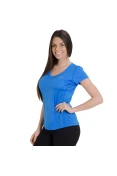 CAMISETA NIKE MILER V NECK FEMININA - Azul
