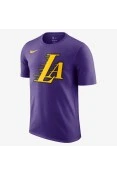CAMISETA NIKE NBA LOS ANGELES LAKERS CITY EDITION - Roxo/amarelo
