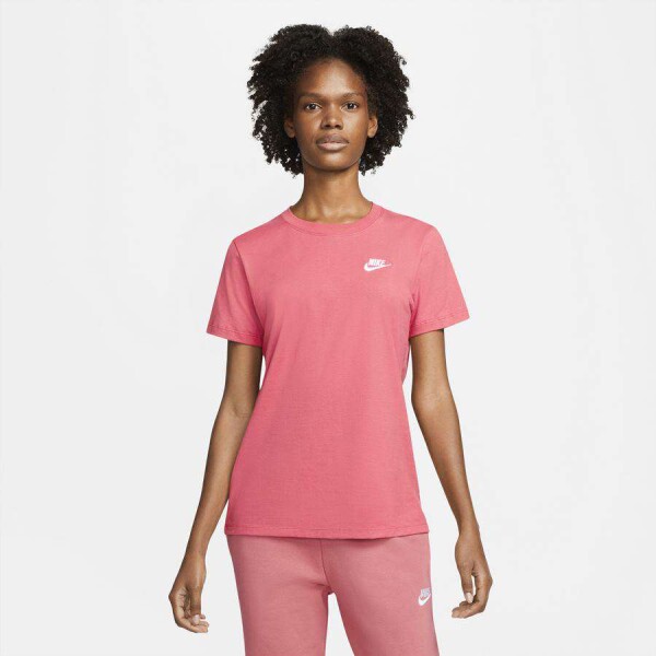 CAMISETA NIKE NSW CLUB TEE FEMININA - Rosa