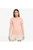CAMISETA NIKE NSW CLUB TEE FEMININA - Salmao/branco