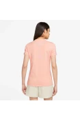 CAMISETA NIKE NSW CLUB TEE FEMININA - Salmao/branco