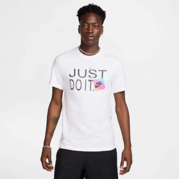 CAMISETA NIKE NSW TEE 6MO JDI MASCULINA - Branco