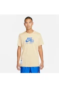 CAMISETA NIKE NSW TEE AF1 HBR MASCULINA - Bege/azul CAMISETA NIKE NSW TEE AF1 HBR MASCULINA - Bege/azul