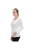 CAMISETA NIKE POLIAMIDA MANGA LONGA FEMININA - Branco CAMISETA NIKE POLIAMIDA MANGA LONGA FEMININA - Branco