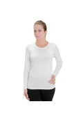 CAMISETA NIKE POLIAMIDA MANGA LONGA FEMININA - Branco CAMISETA NIKE POLIAMIDA MANGA LONGA FEMININA - Branco