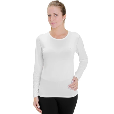 CAMISETA NIKE POLIAMIDA MANGA LONGA FEMININA - Branco CAMISETA NIKE POLIAMIDA MANGA LONGA FEMININA - Branco