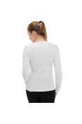 CAMISETA NIKE POLIAMIDA MANGA LONGA FEMININA - Branco CAMISETA NIKE POLIAMIDA MANGA LONGA FEMININA - Branco
