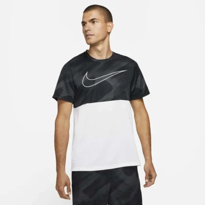 CAMISETA NIKE PRO DRI-FIT SUPERSET SPORT CLASH MASCULINA - Preto/branco CAMISETA NIKE PRO DRI-FIT SUPERSET SPORT CLASH MASCULINA - Preto/branco