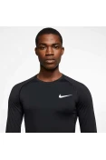 CAMISETA NIKE PRO MANGA LONGA MASCULINA - Preto