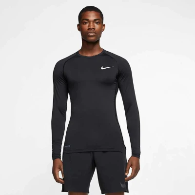 CAMISETA NIKE PRO MANGA LONGA MASCULINA - Preto CAMISETA NIKE PRO MANGA LONGA MASCULINA - Preto