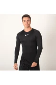 CAMISETA NIKE PRO TOP COMPRESSÃO MANGA LONGA MASCULINA - Preto
