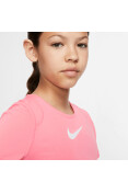CAMISETA NIKE PRO TOP SS INFANTIL - Rosa