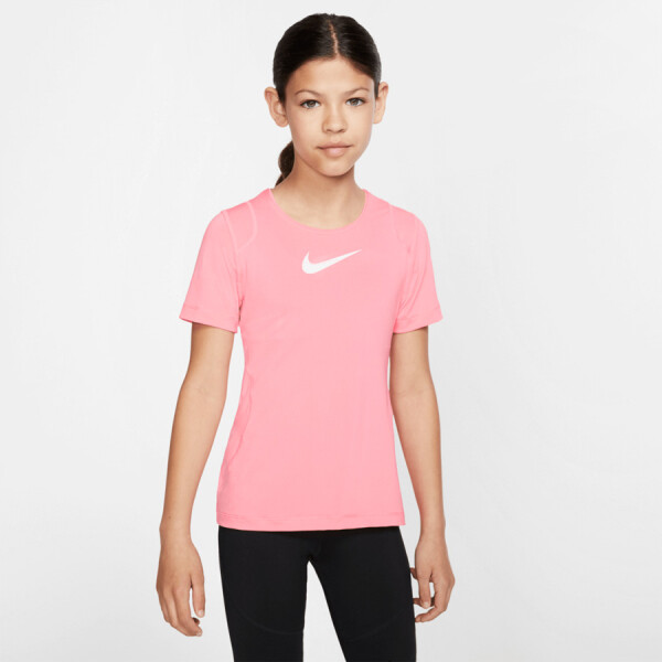 CAMISETA NIKE PRO TOP SS INFANTIL - Rosa