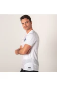 CAMISETA NIKE PSG PRÉ JOGO 2019/20 SEM NÚMERO - Branco/marinho