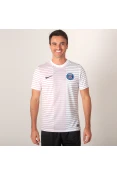 CAMISETA NIKE PSG PRÉ JOGO 2019/20 SEM NÚMERO - Branco/marinho