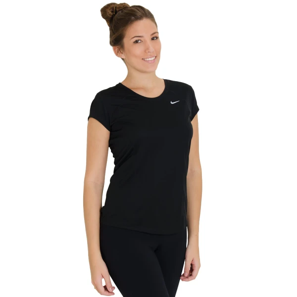 CAMISETA NIKE RACER SLEEVE FEMININA - Preto/prata CAMISETA NIKE RACER SLEEVE FEMININA - Preto/prata