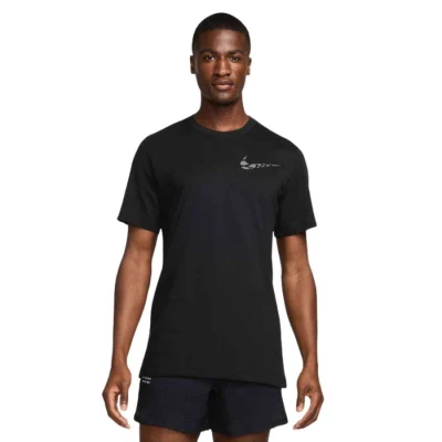 CAMISETA NIKE RUN DF DIV MASCULINA - Preto