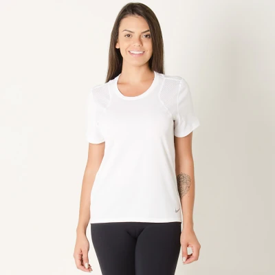 CAMISETA NIKE RUN FEMININA - Branco CAMISETA NIKE RUN FEMININA - Branco