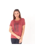 CAMISETA NIKE RUN TOP SS GX FEMININA - Vermelho