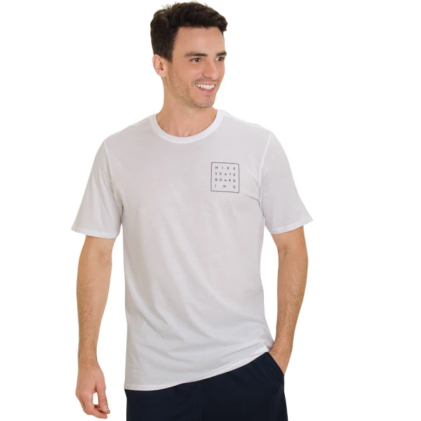 CAMISETA NIKE SB BOXES TEE MASCULINA - Branco/preto