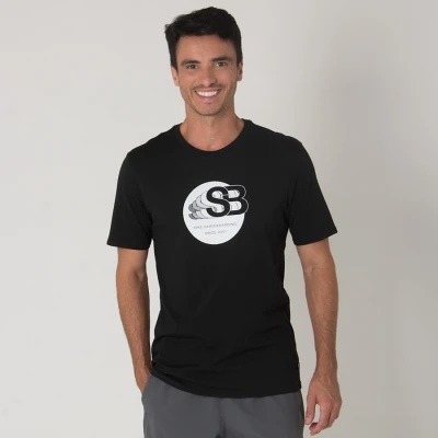 CAMISETA NIKE SB DRY MASCULINA - Preto/branco