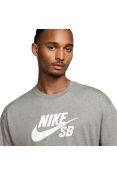 CAMISETA NIKE SB MASCULINA - Cinza/branco