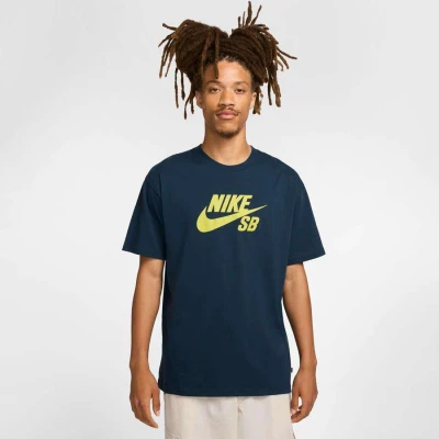 CAMISETA NIKE SB MASCULINA - Marinho/verde