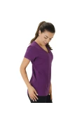 CAMISETA NIKE SLIM VNECK DFC SS TEE FEMININA - Roxo