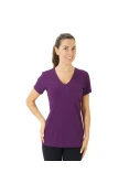 CAMISETA NIKE SLIM VNECK DFC SS TEE FEMININA - Roxo