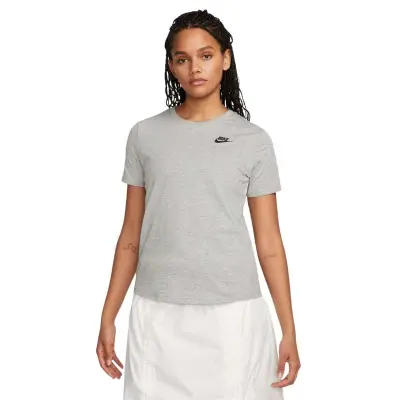 CAMISETA NIKE SPORTSWEAR CLUB ESSENTIALS FEMININA - Cinza