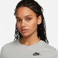 CAMISETA NIKE SPORTSWEAR CLUB ESSENTIALS FEMININA - Cinza CAMISETA NIKE SPORTSWEAR CLUB ESSENTIALS FEMININA - Cinza