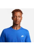 CAMISETA NIKE SPORTSWEAR CLUB MASCULINA - Azul/branco