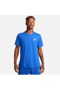 CAMISETA NIKE SPORTSWEAR CLUB MASCULINA - Azul/branco