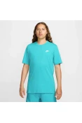 CAMISETA NIKE SPORTSWEAR CLUB MASCULINA - Azul celeste/branco
