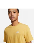 CAMISETA NIKE SPORTSWEAR CLUB MASCULINA - Bege/branco