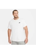 CAMISETA NIKE SPORTSWEAR CLUB MASCULINA - Branco/preto
