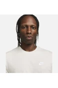 CAMISETA NIKE SPORTSWEAR CLUB MASCULINA - Cinza/branco